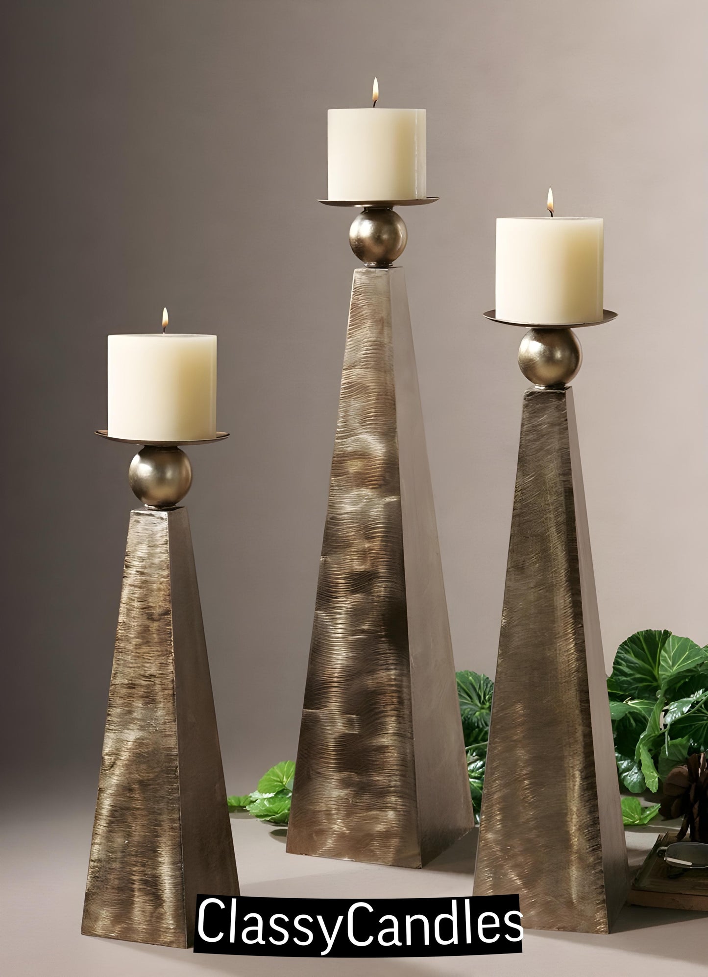 3-Pack Pillar Candles (2.5 x 3 inches) – Simple Elegance for Any Space