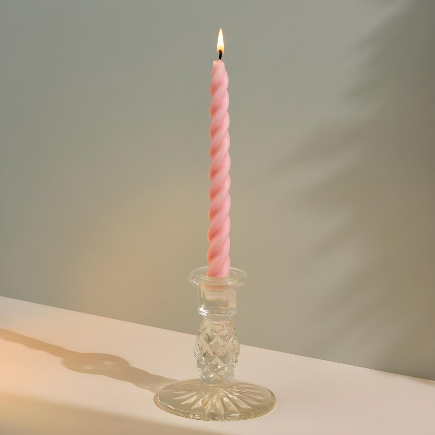 12Pcs Twisted Spiral Candles Size (8")