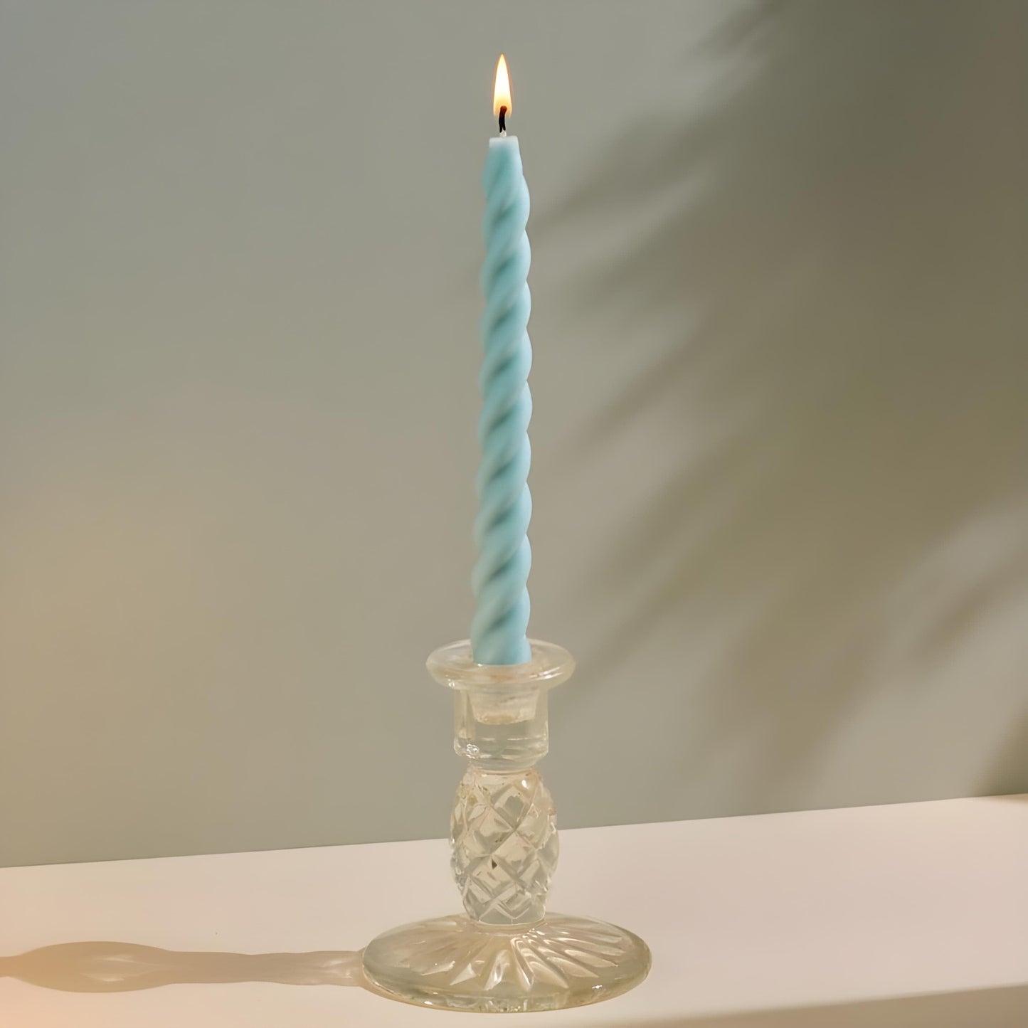 12Pcs Twisted Spiral Candles Size (8")