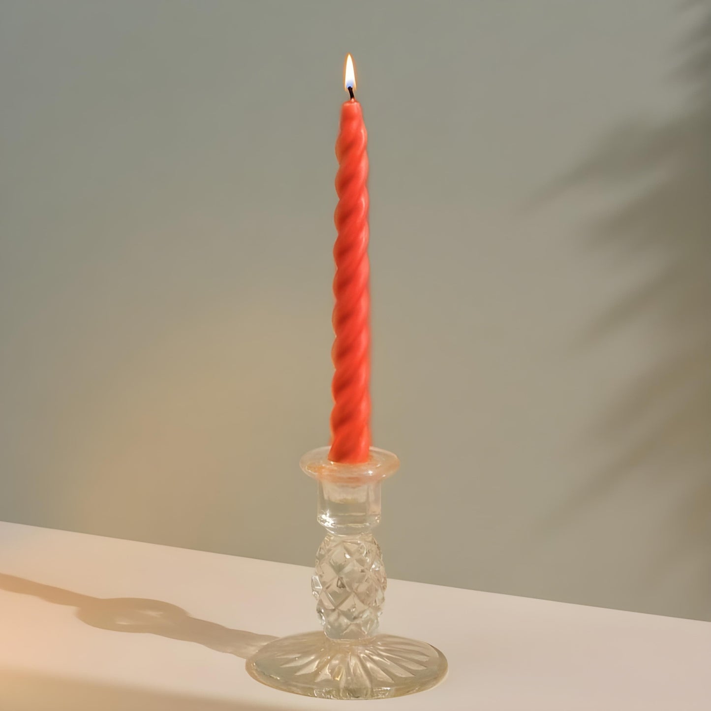 12Pcs Twisted Spiral Candles Size (8")