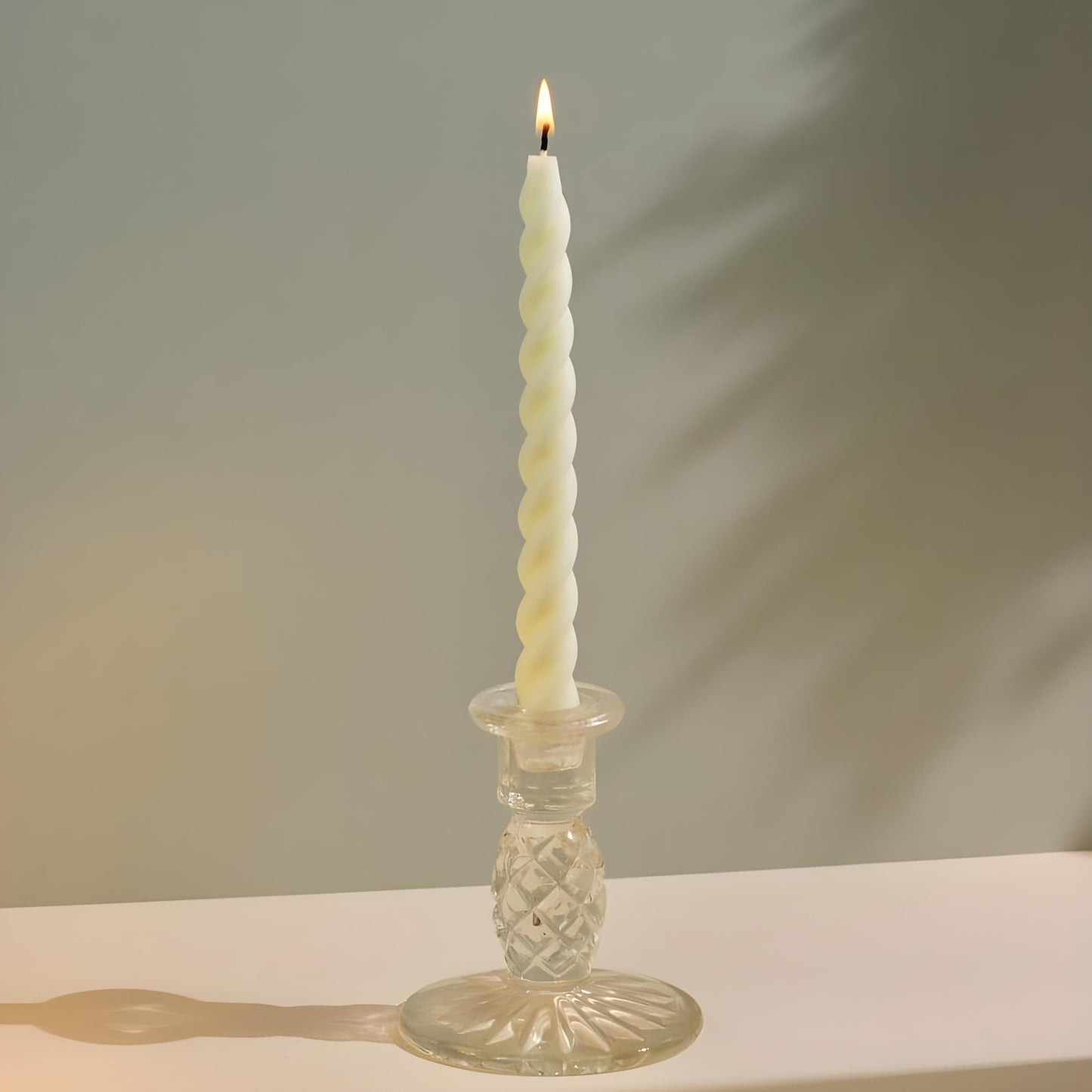 12Pcs Twisted Spiral Candles Size (8")