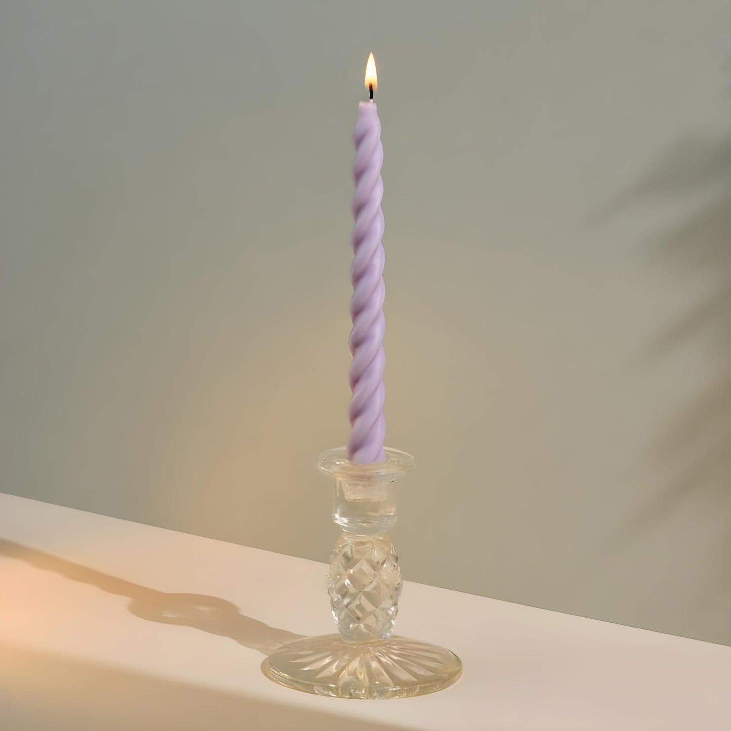 12Pcs Twisted Spiral Candles Size (8")